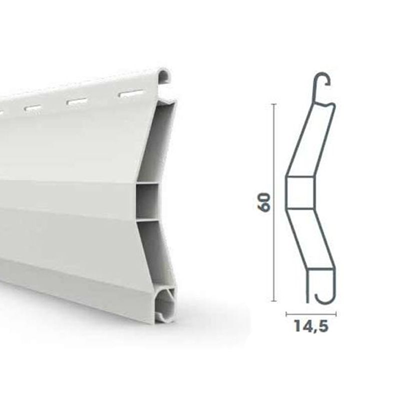 Lame de 60mm PVC extrudée
