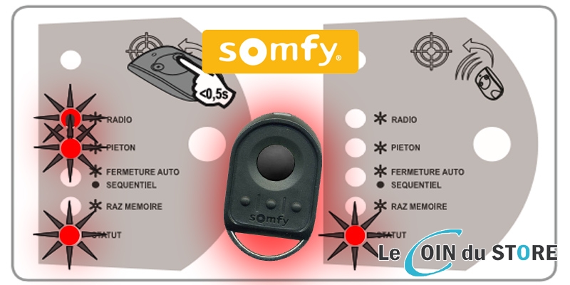 Programmation d’une télécommande Somfy pour un portail AXOVIA