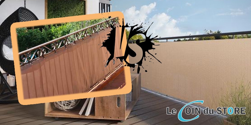 Sur mon brise-vue, laize horizontale ou verticale ?