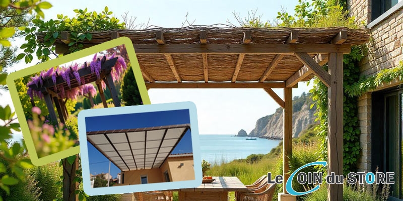 Toile de pergola canisse ou plantes grimpantes comment choisir