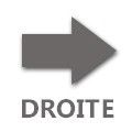 À droite