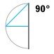 À 90°