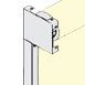 Coulisses aluminium en C 25x18mm
