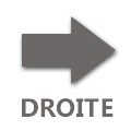 À droite